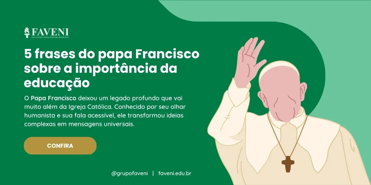 5 frases do papa Francisco sobre a importância da educação